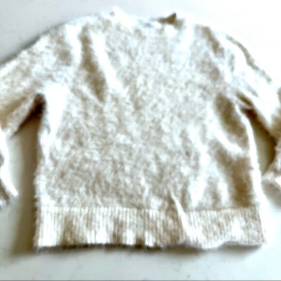 Zara girls white ecru fluffy eyelash sweater size 13-14 - Picture 1 of 4